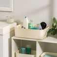 thumbnail image 4 of IRIS Medium Plastic Storage Organizer Basket, Off-White, 4 of 9