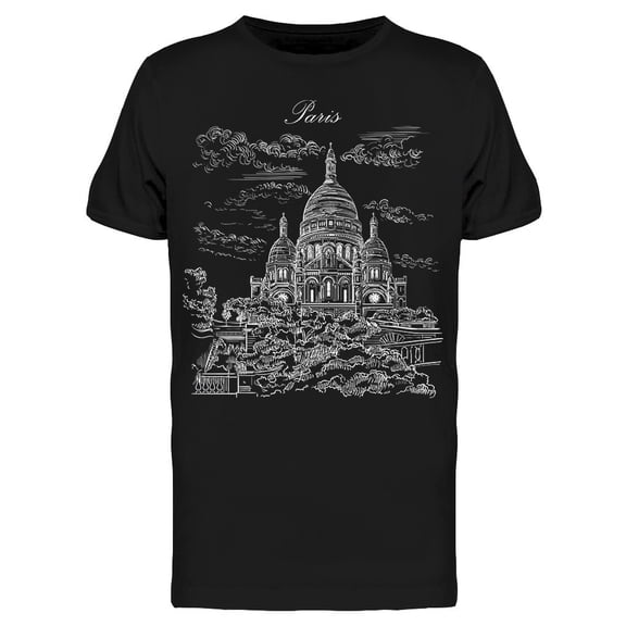 Montmartre Paris Sketch Tee Men's -Image by Shutterstock