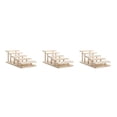 thumbnail image 3 of Thinsony Modern Wooden Rack Glasses Display Stand Holder Organizer 5 Layer 3Set, 3 of 6