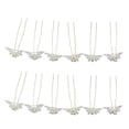 thumbnail image 1 of 12 piezas de de imitación de cristal mariposa hueca Yuyangstore Pasadores de pelo nupciales, 1 of 7