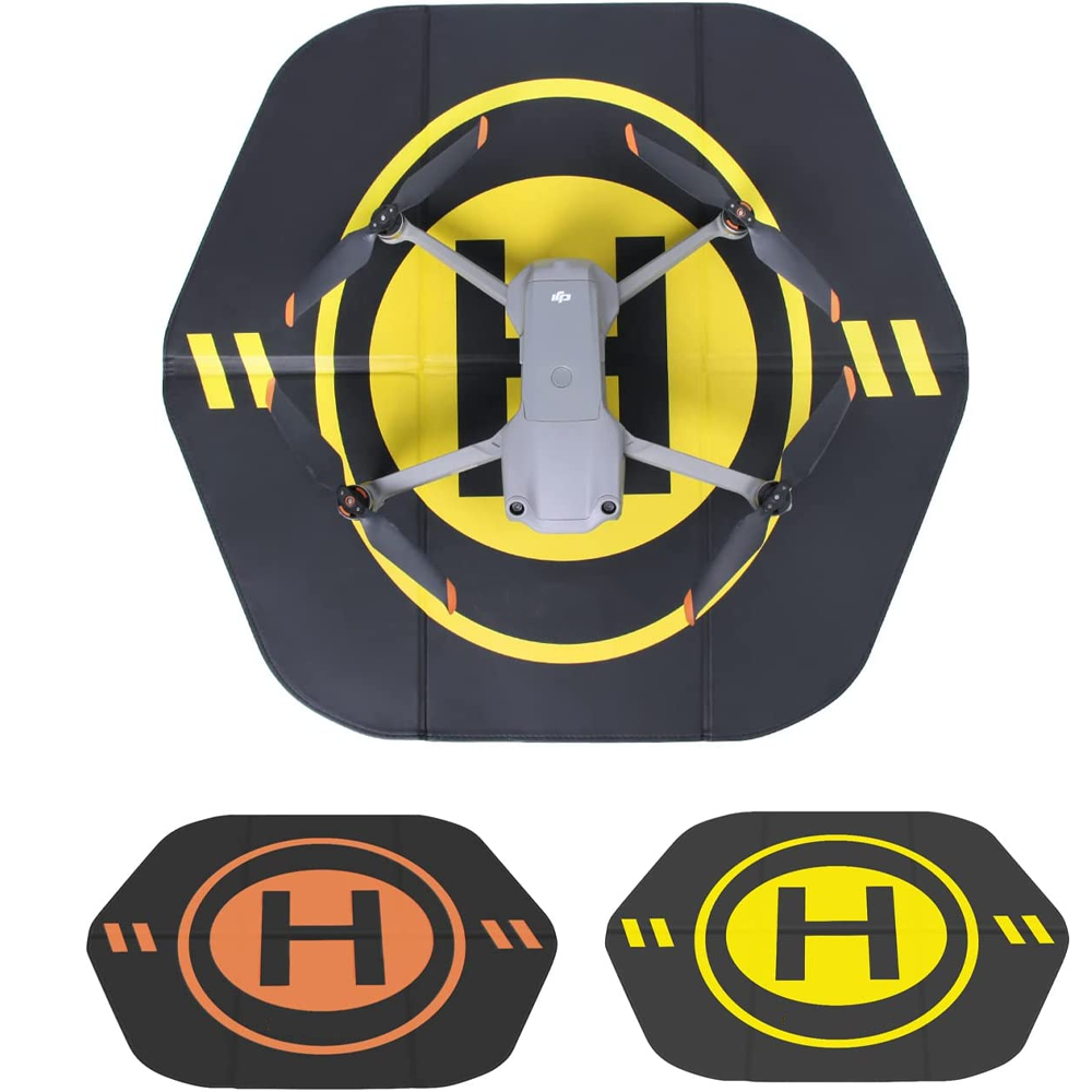 Aire D'Atterrissage Drone 75cm - Imperméable, Double Face Orange/Bleu | Pour DJI Mavic, Phantom, FPV