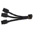 thumbnail image 1 of Connecteur 3x8pin Pci-e à 16pin(12+4) Pci-e 5.0 12vhpwr Câble Coude 90 Degrés Gpu Rtx4090 Rtx4080 S Hy, 1 of 3