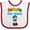 White and Red, variant on Inktastic Future Mail Carrier Cute Postal Worker Boys or Girls Baby Bib