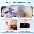 thumbnail image 7 of 5IN Handheld Embossing Label Maker Machine Manual Rotary Label Printer with Waterproof Embossed Tape Portable Hand Labeler for Home Kitchen Office School Storage Organization,Black, 7 of 7