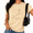 Apricot, variant on Women's Easter Pal Gift Bare Line Sketch Hill Cross Risen Minimal Faith Short Sleeve Crewneck Blue Tops