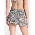 thumbnail image 3 of No Boundaries Camo Ruffle Layered Skirt Swim Coverup, Women's XXS-XXL, 3 of 5