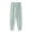 #0242-Green, variant on Mens Lounge Jogger Pants Solid Color Quick Dry Drawstring Elastic Waist Hidden Zipper Pockets Tapered Cuffs Casual Home Sports Pajama Trousers