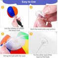 thumbnail image 3 of SHIQI-36 Pieces Mini Beach Balls Bulk 4.7 Inch Inflatable Beach Ball Decorations Small Rainbow Beach Balls with Hanging Rope Hooks Inflator for Beach Pool Toys Hawaiian Summer Birthday Party Decor, 3 of 4