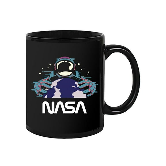 NASA Nasa Spaceman W Planet Earth Mug - NASA Designs,