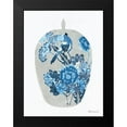 thumbnail image 2 of Stellar Design Studio 12x14 Black Modern Framed Museum Art Print Titled - Blue Bird Vase, 2 of 5
