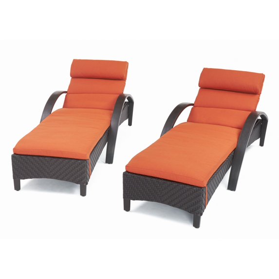RST Brands Barcelo Outdoor Chaise Lounge - Set of 2