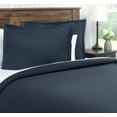 thumbnail image 2 of Chanasya Duvet Cover Queen Set Ultra Soft Solid 3-Piece Bedding - Luxurious Silky Soft Brushed Microfiber Comforter Cover Combo- Zipper Closure (1 Duvet Cover & 2 Pillow Sham) Midnight Blue - Queen, 2 of 3