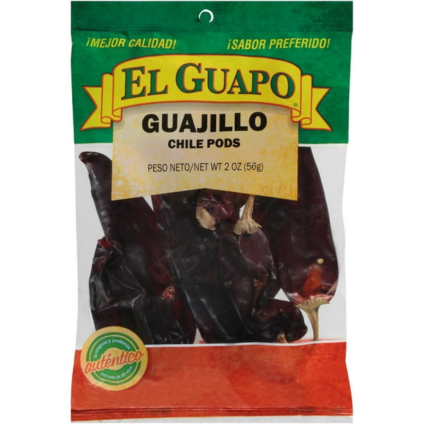 El Guapo Whole Guajillo Chili Pods (Chile Guajillo Entero), 2 oz