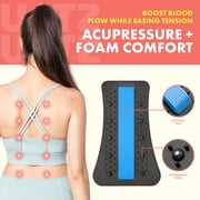 Squatz Lower Back Stretcher Device – Ergonomic Lumbar Support Back Massager with Multi-Level Traction, Foam Cushion Pressure Points & 30-Day Digital Workout Program
