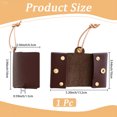 thumbnail image 2 of PU Leather Pocket Tissue Holder for Purse Portable Facial Paper Storage Case Packs Bags Waterproof Napkin Box Reusable Dark Brown Leather, 2 of 7