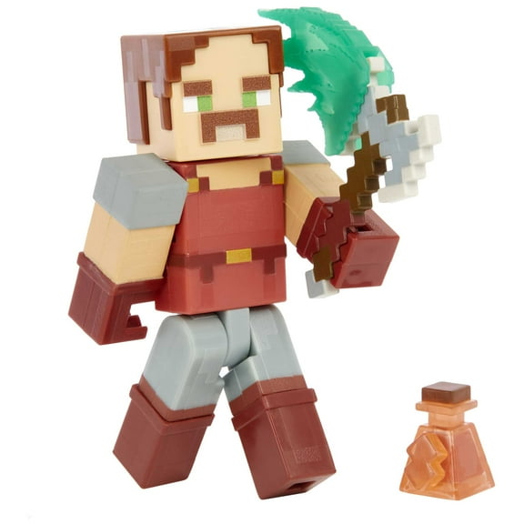 Minecraft Dungeons Hal Collectible Battle Action 3.25" Figure and Accessories