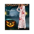 thumbnail image 3 of VISgogo Vestido de Halloween para Mujer, Manga Larga, Cuello Redondo, Estampado, Adelgazante, Casual, Club, Fiesta, Vestido de una Pieza VISgogo moda, 3 of 6