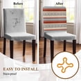 thumbnail image 5 of Boho Ethnic Chair Covers Set of 1 Pastoral Style Lines Geometric Chair Back Covers Stretch Removable Washable Slipcovers Protector for Dining Room Kitchen Party Decor, 5 of 5