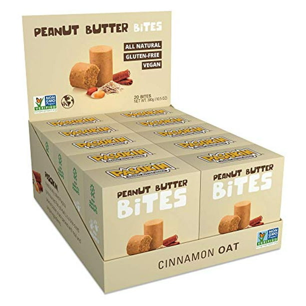 Pasokin Cinnamon Oat Peanut Butter Snack, All Natural PB Bites
