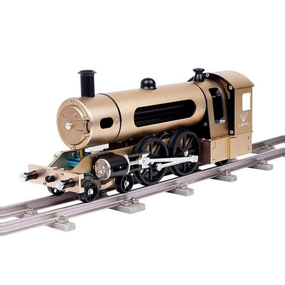 Metalkit Teching Electric Steam Locomotive Train Model Kit DIY Assembly Toy Gifts for Adult Kids