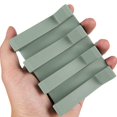 thumbnail image 2 of 2 Piezas Jabonera de Silicona con DesagüE, Jabonera para Ducha/Cuarto de BañO, Jabonera de Cascada con Drenaje AutomáTico/GuardiáN de Cocina (Gris), 2 of 6