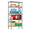 Chrome, variant on IZEUK 5-Tier Wire Shelving Unit with Wheels, Heavy Duty Adjustable Storage Rack, 1750 lbs Capacity, 47.2" W x 17.7" D x 76.7" H, Chrome
