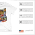 thumbnail image 4 of Tee Hunt If Cats Could Talk They Wouldn't T-Shirt Cute Dean Russo Men's Tee, White, 5X-Large, 4 of 5