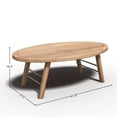 thumbnail image 4 of Daniele 4-Piece Teak Outdoor Patio Deep Seating Set with Navy Cushions, 4 of 5