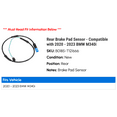 thumbnail image 2 of Rear Brake Pad Sensor - Compatible with 2020 - 2023 BMW M340i 2021 2022, 2 of 2