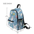 thumbnail image 3 of FORMRS School Backpack with Front Zippered Pocket 12" Student Travel Daypack, Cartoon Easter Bunnies, 3 of 6
