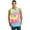 Neon Rainbow, variant on Port & Company Tie Dye Tank Top-S (Turquoise)