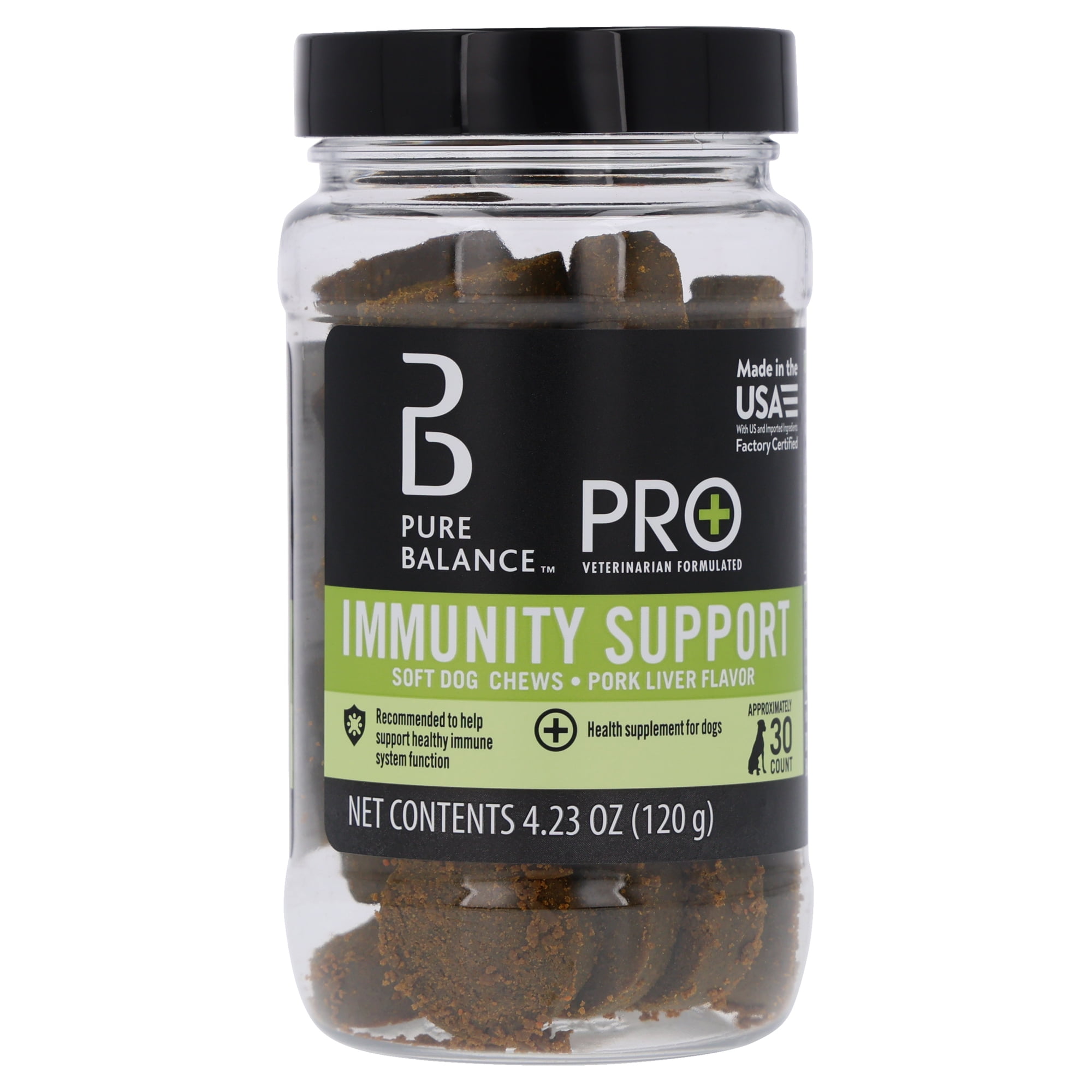 Pure Balance Pro+ Immunity Support Soft Chews for Dogs, 30 Count