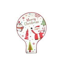 Bico Christmas Merry Crew Ceramic Spoon Rest, for holding spatula, cooking utensils, Microwave and Dishwasher Safe, Scratch Resistant