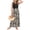 Black Khaki, variant on Women Sleeveless Color Block Maxi Dress Casual Patchwork Long Sundress with Pockets