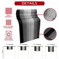 thumbnail image 5 of Black Gray Ombre Short Table Runner 48 Inches Long, Vintage Country Wooden Cotton Linen Table Runners Dresser Scarves, Fabric Tabletop Scarf Furniture Cover for Home Dinner Party Decor 13"x48", 5 of 8