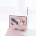thumbnail image 4 of Mini altavoz portátil inalámbrico Bluetooth Altavoz de emparejamiento rápido Forma única Altavoz vintage para el hogar Deportes al aire libre Viajes AweSitey EL014096-02, 4 of 5