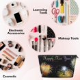 thumbnail image 4 of Firework Happy New Year Purse Organizer Handbags Totes Leather Zipper Printing Bag For Women Travel Toiletry Bag, 4 of 7
