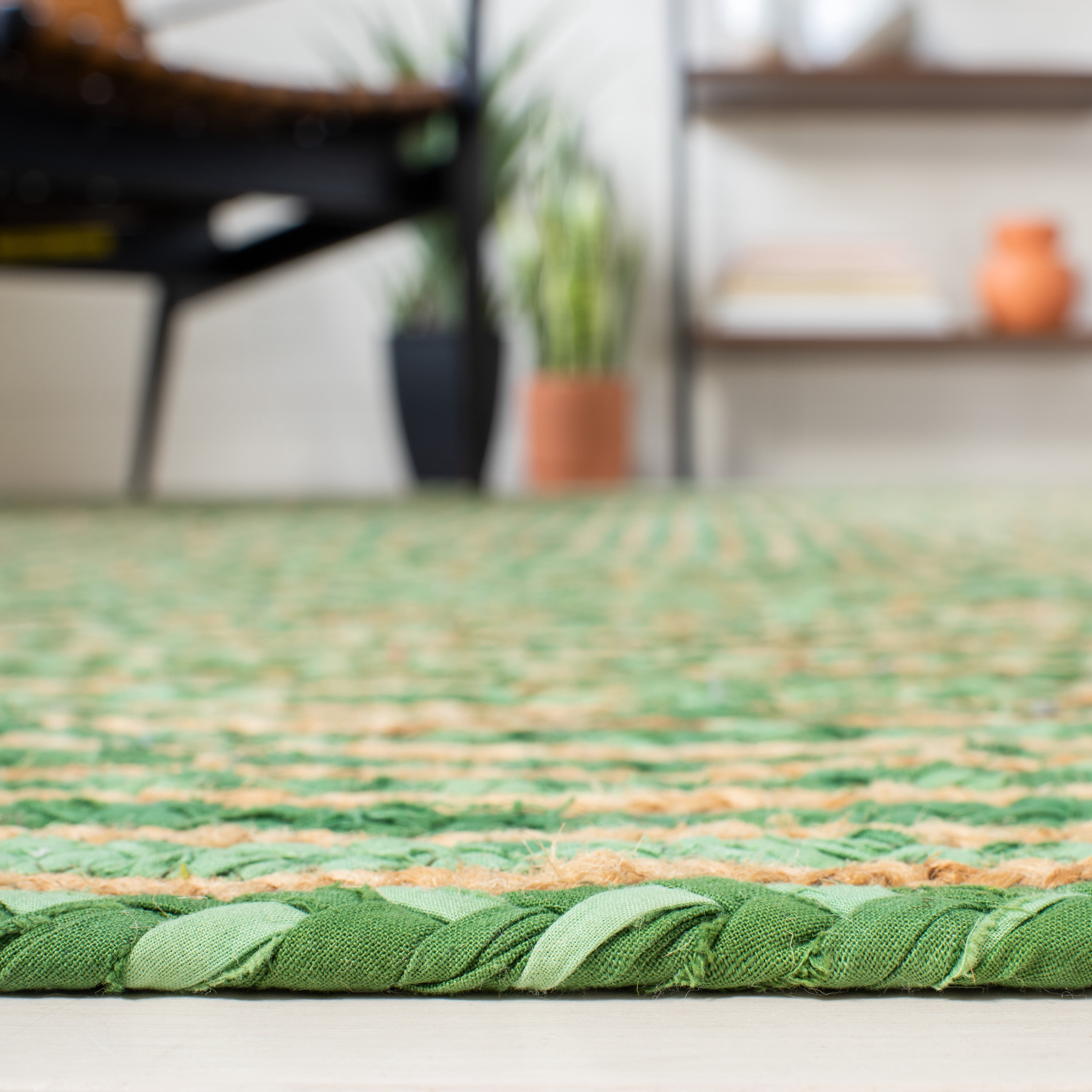 Safavieh Cape Cod Miah Geometric Runner Rug, Green/Natural, 2'3" x 5'
