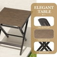 thumbnail image 4 of Crestlive Products 2 Pack Outdoor Folding Side Table Aluminum Frame Brown, 4 of 6