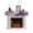 Purple, variant on Purple Mountain Fireplace Mantel Scarf, Misty Forest Nature Woodland Pine Tree Landscape Mantel Cover Table Runner, Fireplace Top Dresser Scarves for Party Holiday Living Room Decoration 60x17 Inch