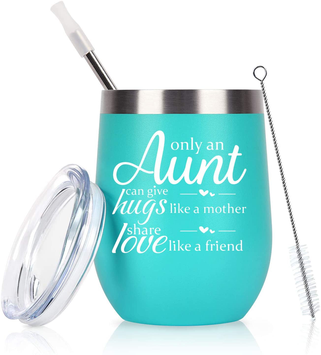 Nephew 20 Ounce White Best Aunt Ever Gifts for Birthday Christmas Tumbler Cup Mug Funny Aunt Gifts to Auntie Birthday Gifts for Aunt from Niece 