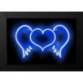 thumbnail image 2 of Carr, Hailey 18x13 Black Modern Framed Museum Art Print Titled - Neon Heart Wings BB, 2 of 5