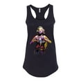 thumbnail image 2 of Wild Bobby Marilyn Monroe Watercolor Love Pop Culture Women Racerback Tank Top, Black, Small, 2 of 5