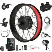 BAFANG 750W Fat Tire EBike Conversion Kit for 20 inch x 4.0 Wheel, Powerful G062 Rear Hub Motor fits Snow/Sand/Beach Bikes, Smart Display, Supports Electric Throttle