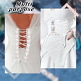 thumbnail image 6 of 5 Yards Cotton Sewing Tape with Metal Ring for Shoe Bag Accessories White 19x2mm, 6 of 6