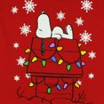thumbnail image 3 of Peanuts Shirt Men's Snoopy Christmas Snowflakes Short Sleeve Tee, 3 of 5