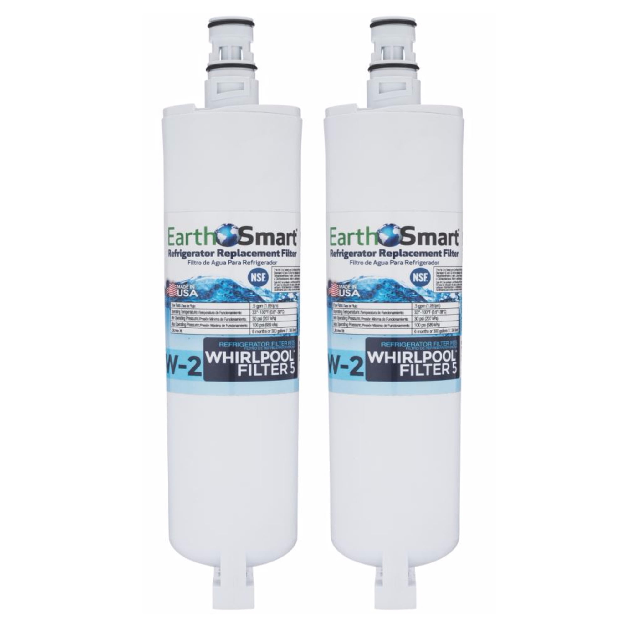 EarthSmart W-2 Refrigerator Replacement Filter For Whirlpool Filter 5