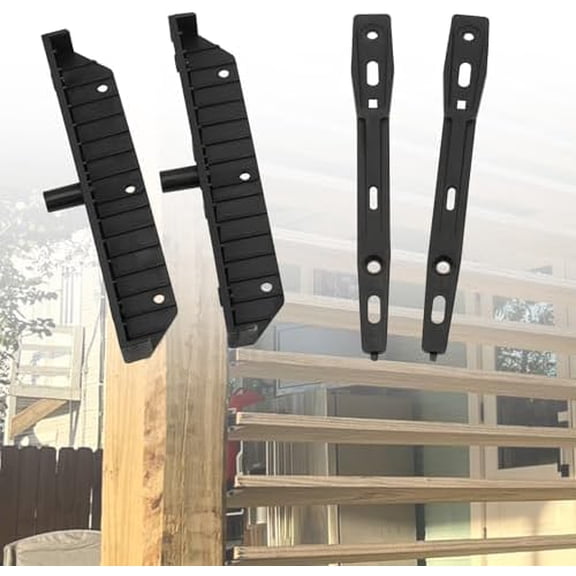 Deck Sunblind System Brackets, Louver Hardware Kit for Blinds and Shutters, Each Set Holds up to 11 Boards(48" Wide), Louvers Bracket Shutter Hardware Kit (2)$$Tools & Hardware Other