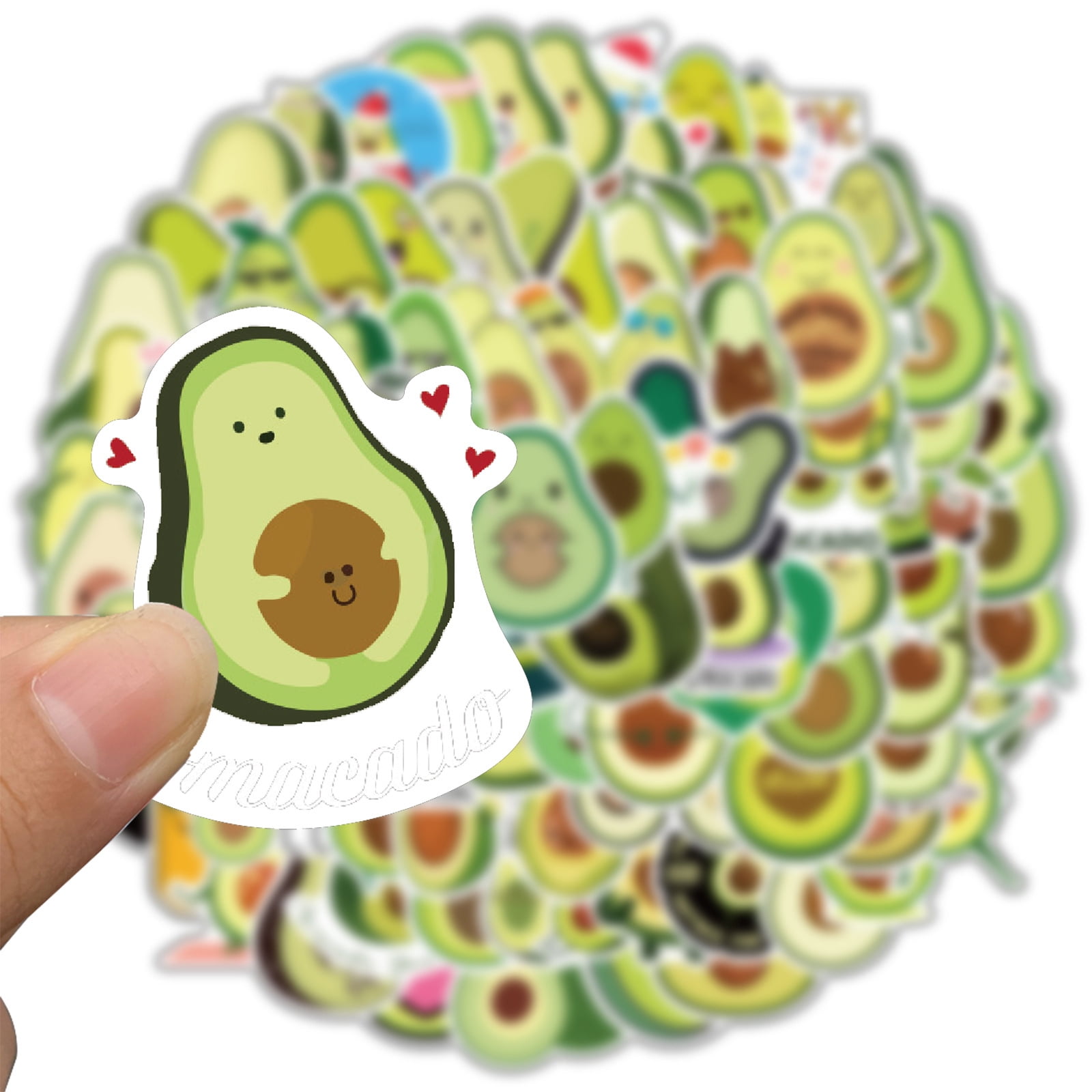 Cute smiling avocado vinyl sticker, cute stickers, laptop stickers, wa –  Jenny V Stickers