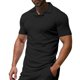 thumbnail image 1 of pstuiky camisetas para hombre, Blusa informal de manga corta con cuello en V y tirantes sueltos para hombre camisetas de hombre s, 1 of 6